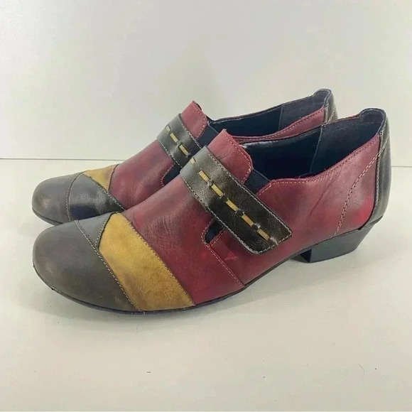 Remonte Shoes - Remonte Patchwork Leather Slip On Shoe Women’s Size 41 or US 10
